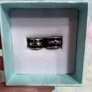 Pandora Purple mini murano glass bead set